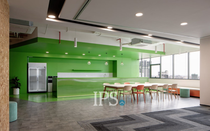 86 Sqm Serviced Office For Rent - Boeung Kak 1, Phnom Penh