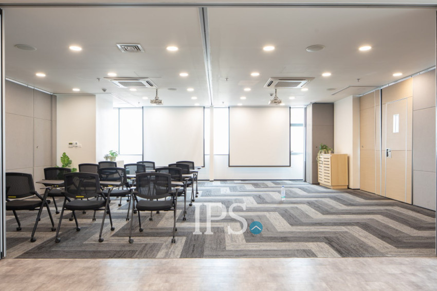 86 Sqm Serviced Office For Rent - Boeung Kak 1, Phnom Penh