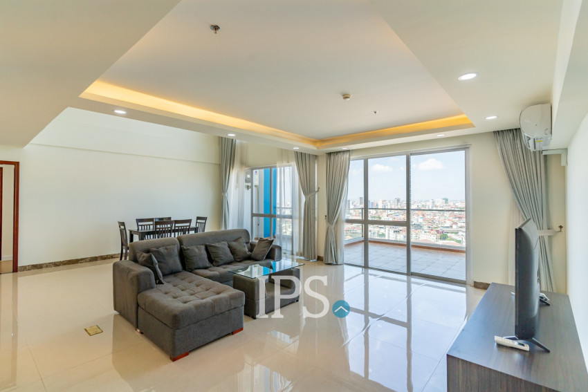 Duplex 3 Bedroom Penthouse Serviced Condo For Rent - Veal Vong, Phnom Penh