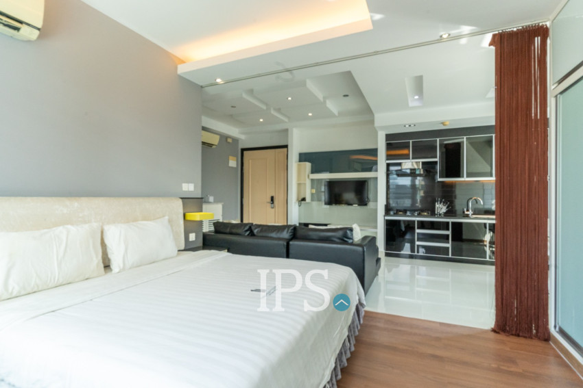 8th Floor Studio Apartment For Sale - Silvertown, BKK1, Phnom Penh