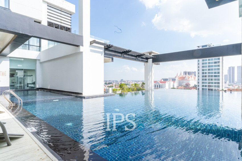 8th Floor Studio Apartment For Sale - Silvertown, BKK1, Phnom Penh