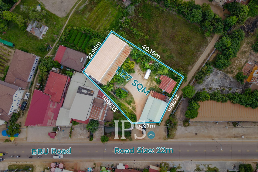 1,127 Sqm Commercial Land For Sale - Svay Dangkum, Siem Reap