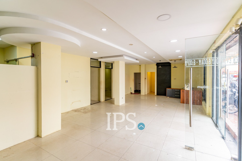 116.2 Sqm Corner Retail Space For Rent - BKK2, Phnom Penh