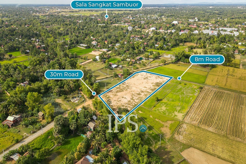 5,305 Sqm Land For Sale - Sangkat Sambuor, Siem Reap