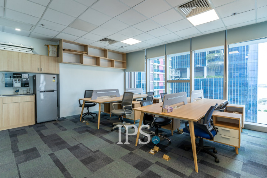 82 Sqm Office Space For Rent - Diamond Twin Tower, Tonle Bassac, Phnom Penh