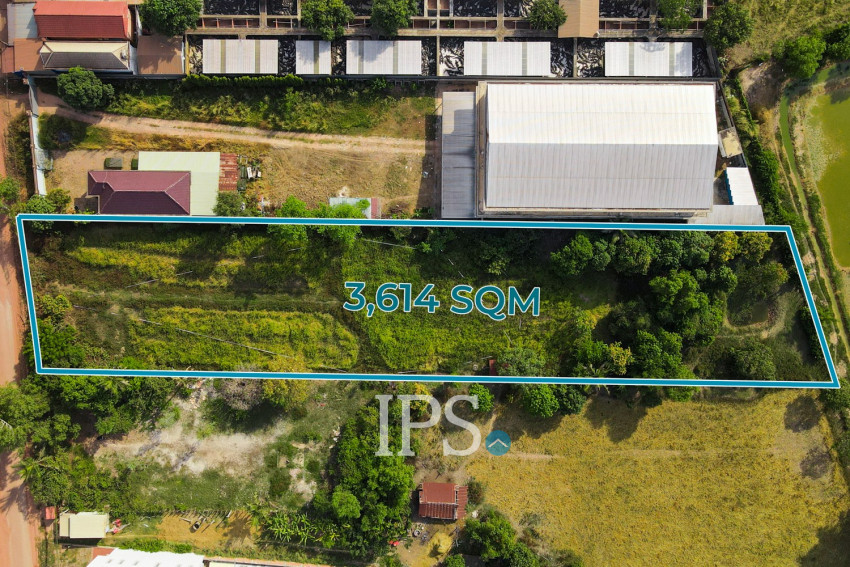 3,614 Sqm Land For Sale - Chreav, Siem Reap