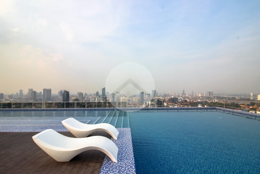 25 Sqm Studio Condo For Rent - M Residences, BKK1 Phnom Penh