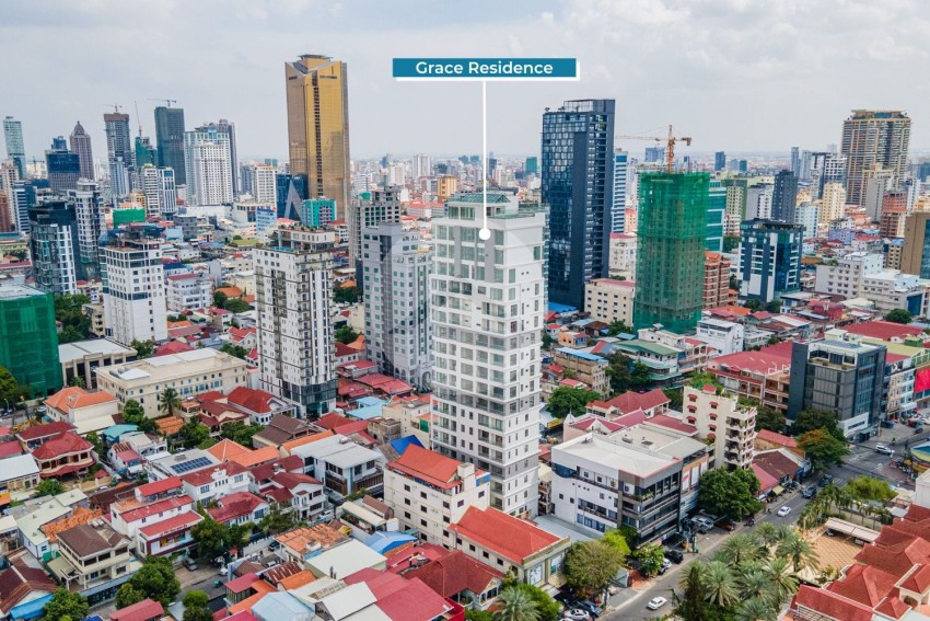 4 Bedroom Duplex Penthouse Serviced Apartment For Rent - Grace Residence, Daun Penh, Phnom Penh