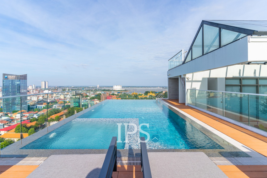 4 Bedroom Duplex Penthouse Serviced Apartment For Rent - Grace Residence, Daun Penh, Phnom Penh