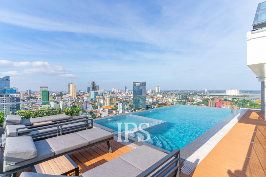 4 Bedroom Duplex Penthouse Serviced Apartment For Rent - Grace Residence, Daun Penh, Phnom Penh