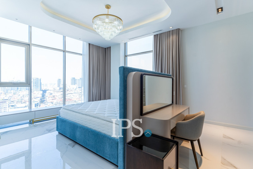 4 Bedroom Duplex Penthouse Serviced Apartment For Rent - Grace Residence, Daun Penh, Phnom Penh