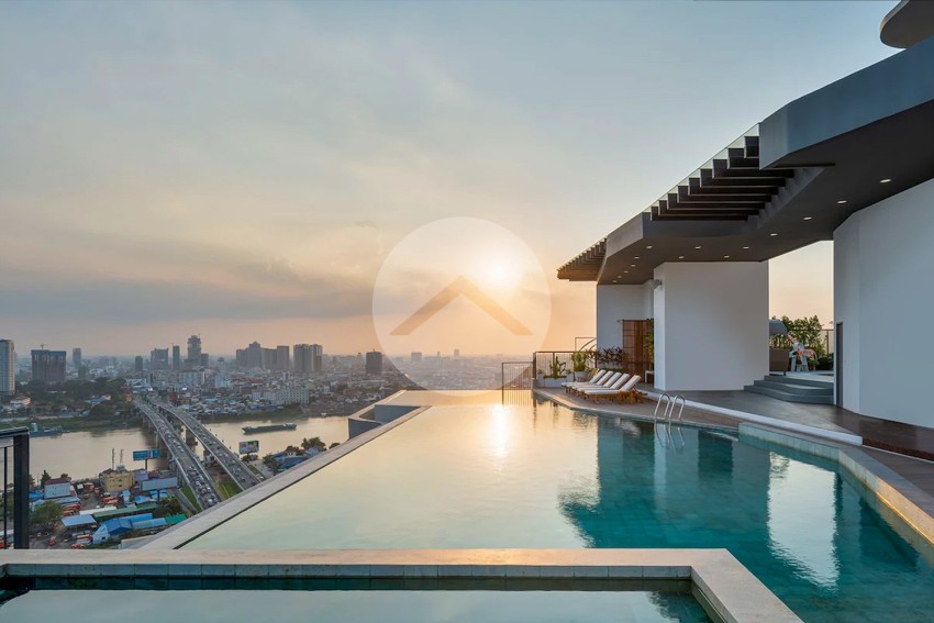 9th Floor 2 Bedroom Condo For Sale - Peninsula Residence, Chroy Changvar, Phnom Penh