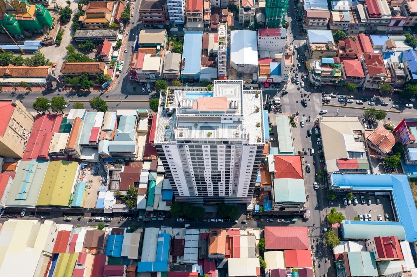 10th Floor 1 Bedroom Condo For Sale - Residence L, BKK3, Phnom Penh