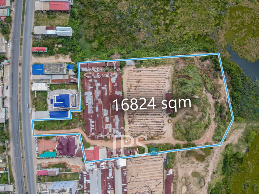 16,824 Sqm Commercial Land For Rent - Preaek Ta Teaen, Kandal Province