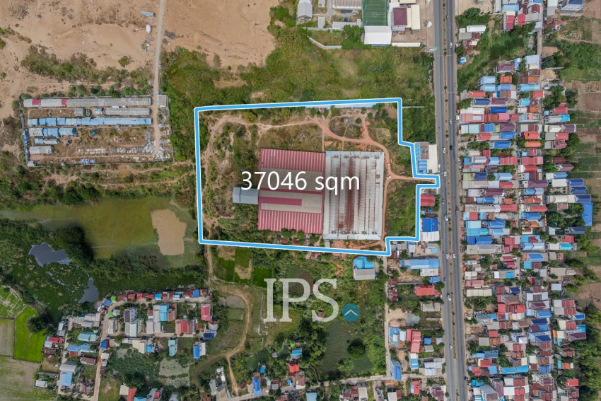 37,046 Sqm Commercial Land For Rent - Preaek Ta Teaen, Kandal Province