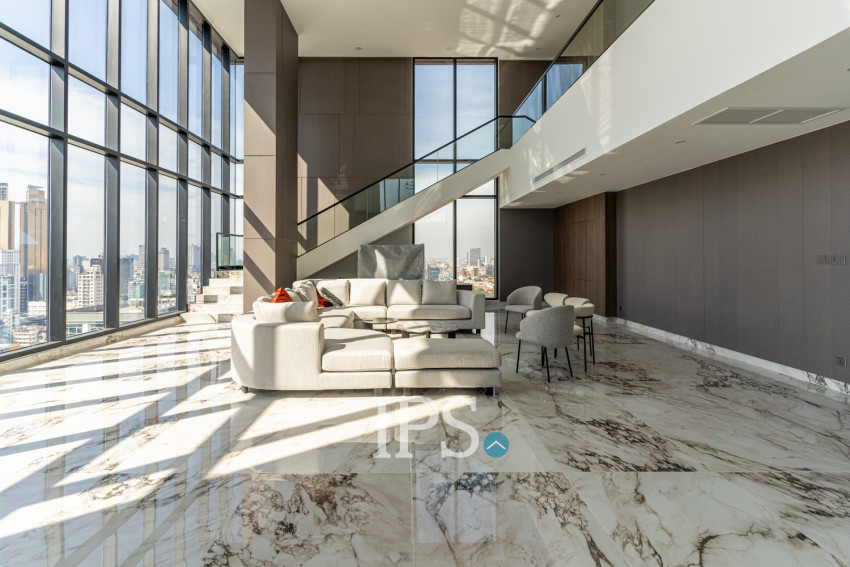 5 Bedroom Serviced Penthouse For Rent - BKK1, Phnom Penh