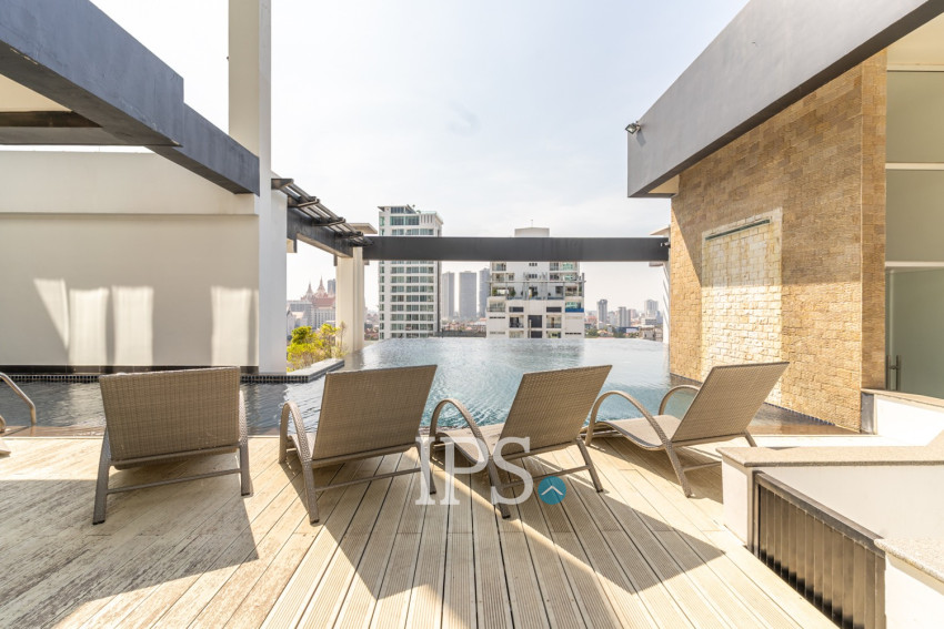 2 Bedroom Condo For Rent- Silvertown, BKK1, Phnom Penh