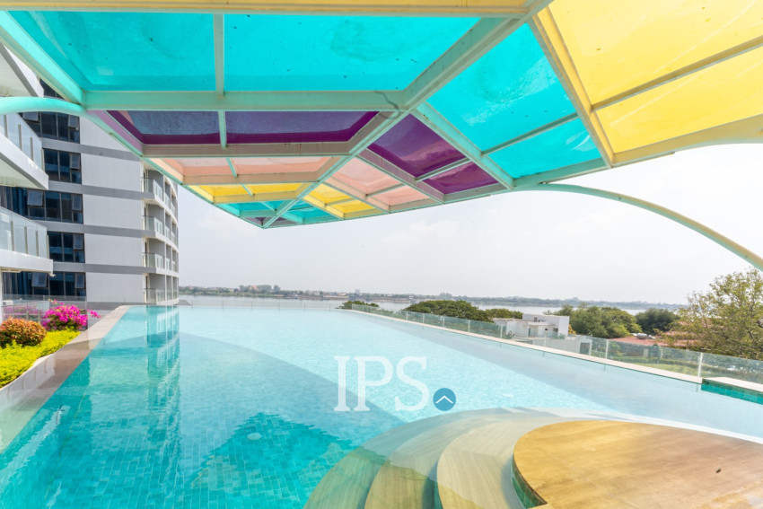 48 Sqm Studio Condo For Rent - Morgan EnMaison, Chroy Changvar, Phnom Penh