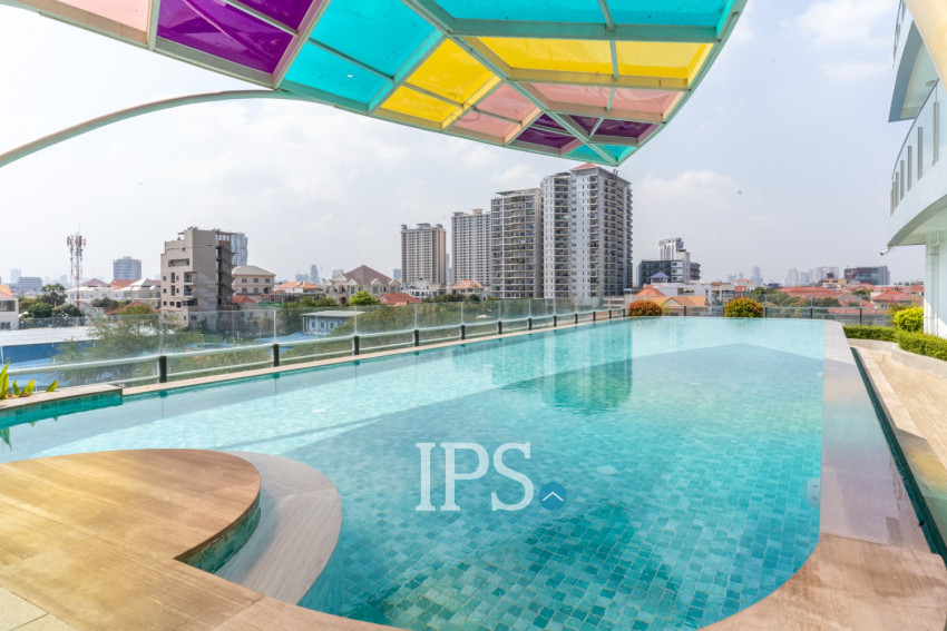 48 Sqm Studio Condo For Rent - Morgan EnMaison, Chroy Changvar, Phnom Penh