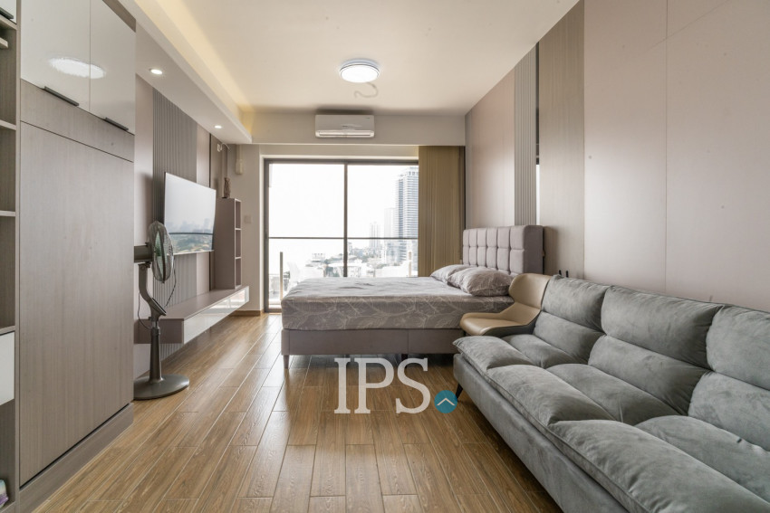 48 Sqm Studio Condo For Rent - Morgan EnMaison, Chroy Changvar, Phnom Penh