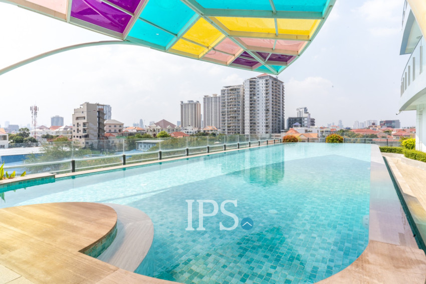 48 Sqm Studio Condo For Rent - Morgan EnMaison, Chroy Changvar, Phnom Penh