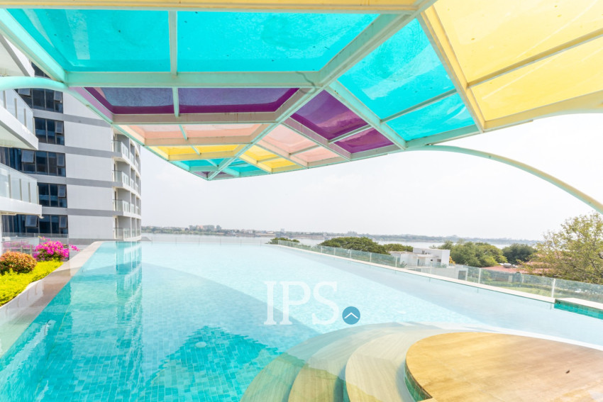 48 Sqm Studio Condo For Rent - Morgan EnMaison, Chroy Changvar, Phnom Penh