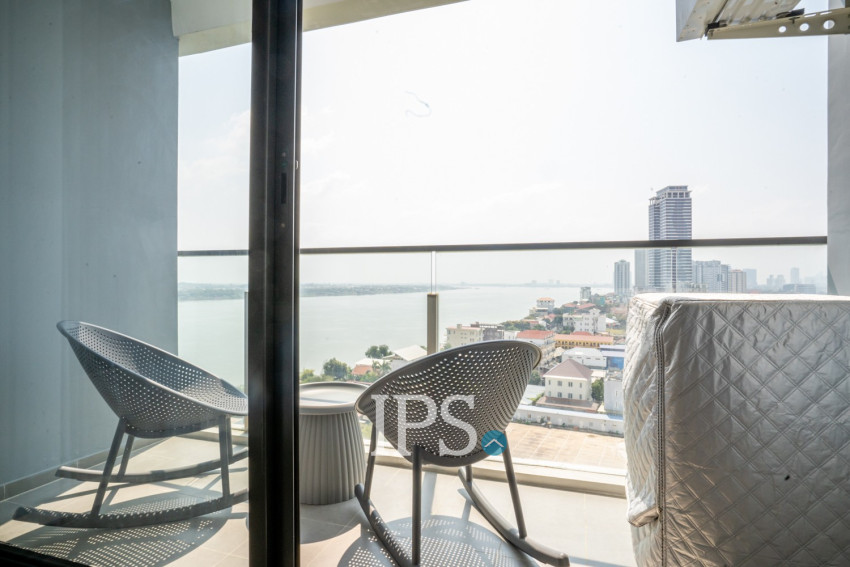 48 Sqm Studio Condo For Rent - Morgan EnMaison, Chroy Changvar, Phnom Penh