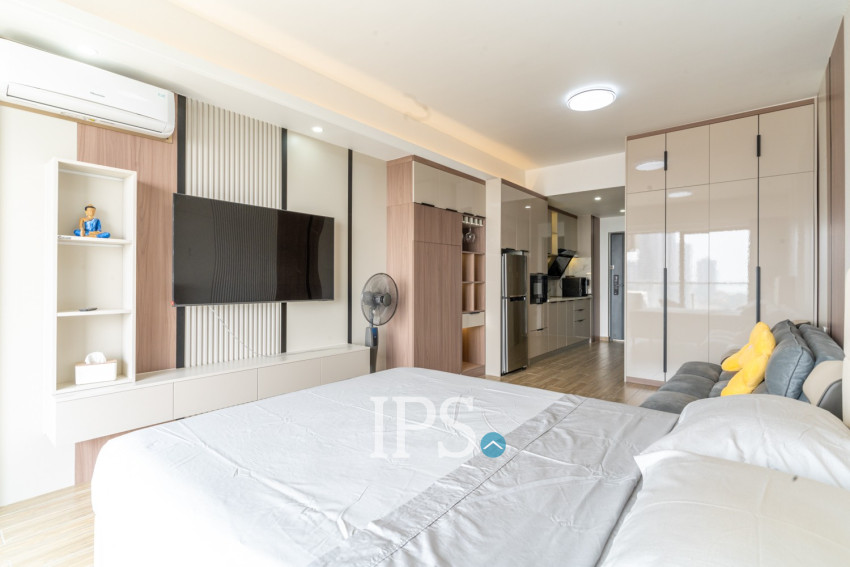 48 Sqm Studio Condo For Rent - Morgan EnMaison, Chroy Changvar, Phnom Penh