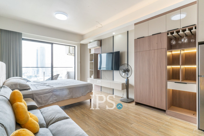 48 Sqm Studio Condo For Rent - Morgan EnMaison, Chroy Changvar, Phnom Penh