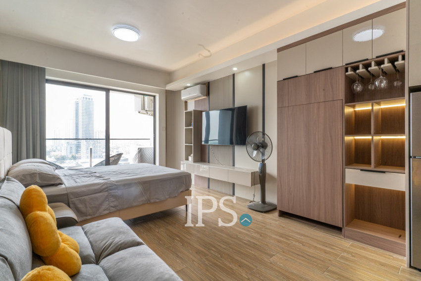 48 Sqm Studio Condo For Rent - Morgan EnMaison, Chroy Changvar, Phnom Penh