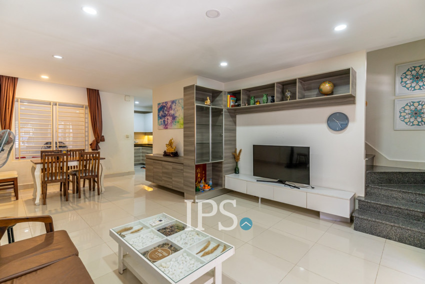 3 Bedroom Link Villa For Rent - Borey Peng Huoth The Star Platinum Mercurean, Veal Sbov, Phnom Penh