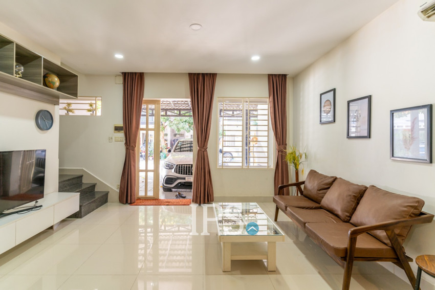 3 Bedroom Link Villa For Rent - Borey Peng Huoth The Star Platinum Mercurean, Veal Sbov, Phnom Penh