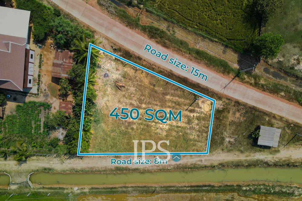 450 Sqm Land For Sale - Sra Ngae, Siem Reap