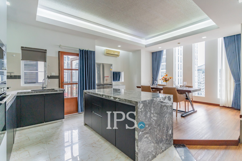 3 Bedroom Serviced Apartment For Rent - BKK 1, Phnom Penh