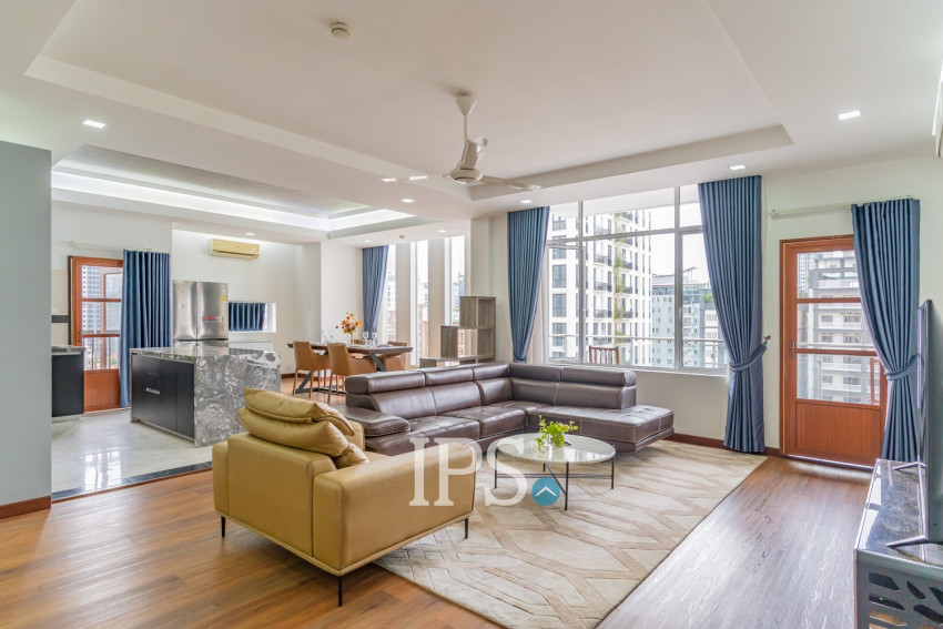 3 Bedroom Serviced Apartment For Rent - BKK 1, Phnom Penh