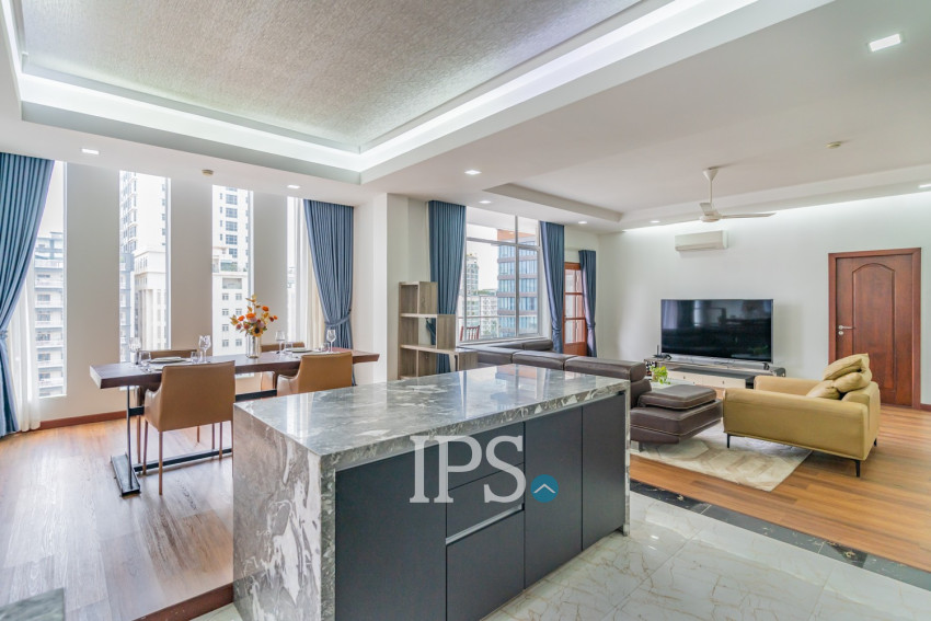 3 Bedroom Serviced Apartment For Rent - BKK 1, Phnom Penh