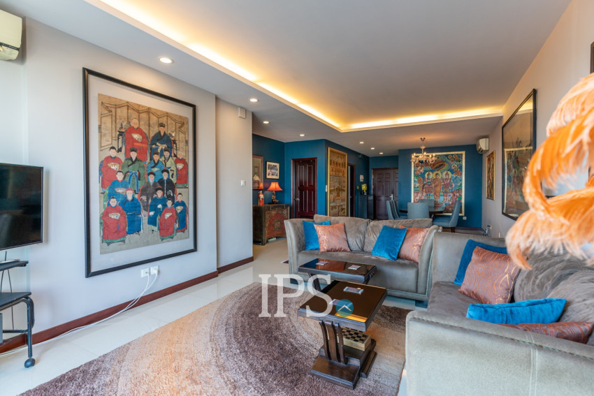 7th Floor 2 Bedroom Condo For Sale - Rose Condo, Tonle Bassac, Phnom Penh
