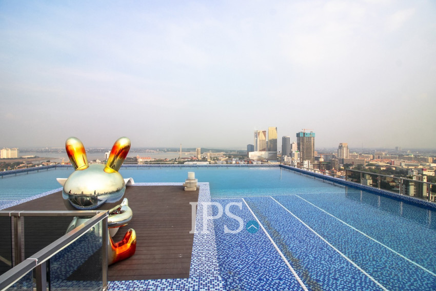 1 Bedroom Condo  For Rent - M Residence, BKK1, Phnom Penh