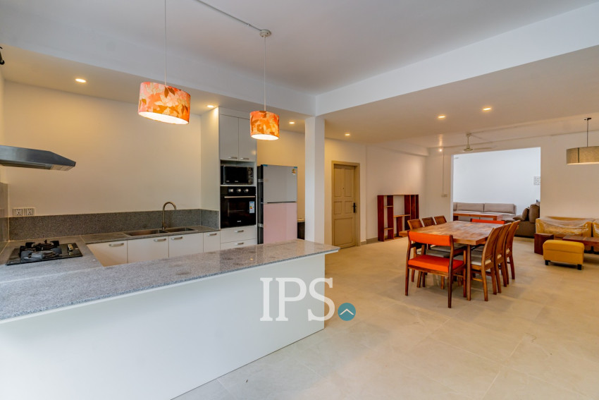 Renovated 4 Bedroom Apartment For Rent - Tonle Bassac, Phnom Penh