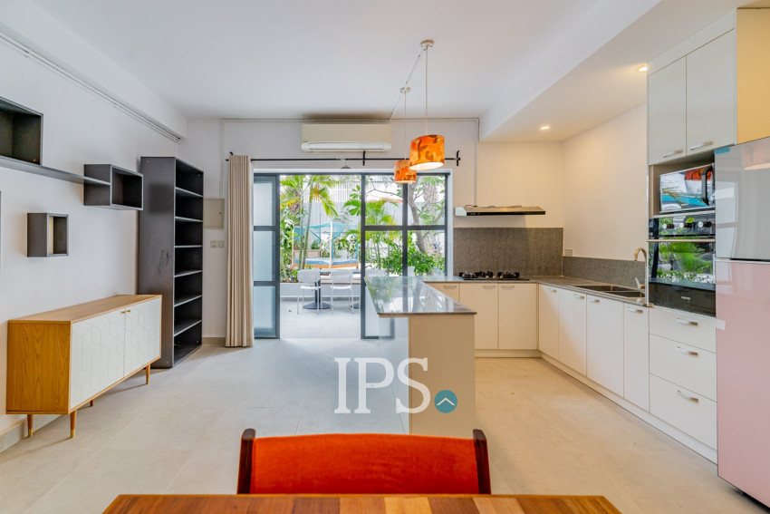 Renovated 4 Bedroom Apartment For Rent - Tonle Bassac, Phnom Penh