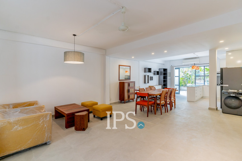 Renovated 4 Bedroom Apartment For Rent - Tonle Bassac, Phnom Penh