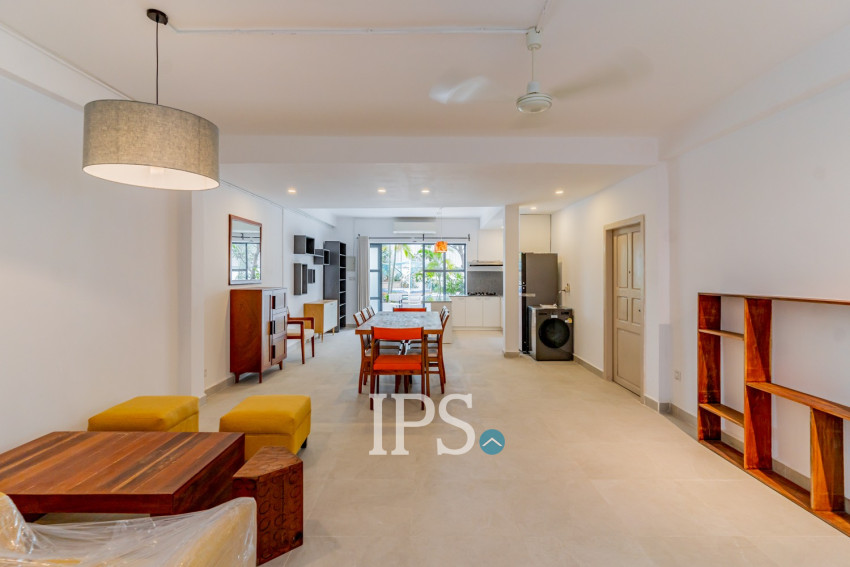 Renovated 4 Bedroom Apartment For Rent - Tonle Bassac, Phnom Penh