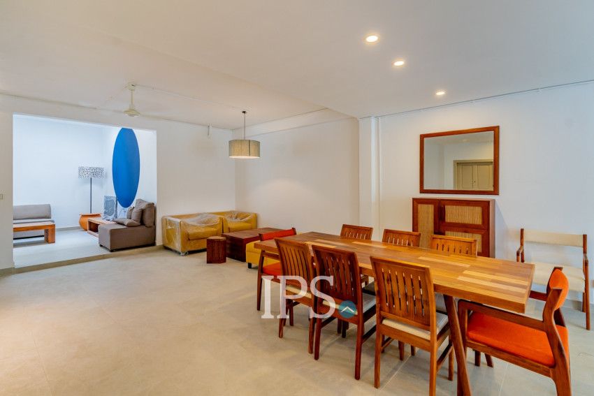 Renovated 4 Bedroom Apartment For Rent - Tonle Bassac, Phnom Penh