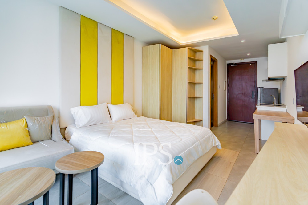 39 Sqm Studio Condo For Rent - The Penthouse, Tonle Bassac, Phnom Penh