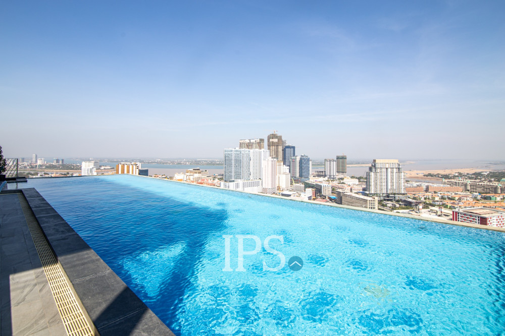 39 Sqm Studio Condo For Rent - The Penthouse, Tonle Bassac, Phnom Penh - Image 16