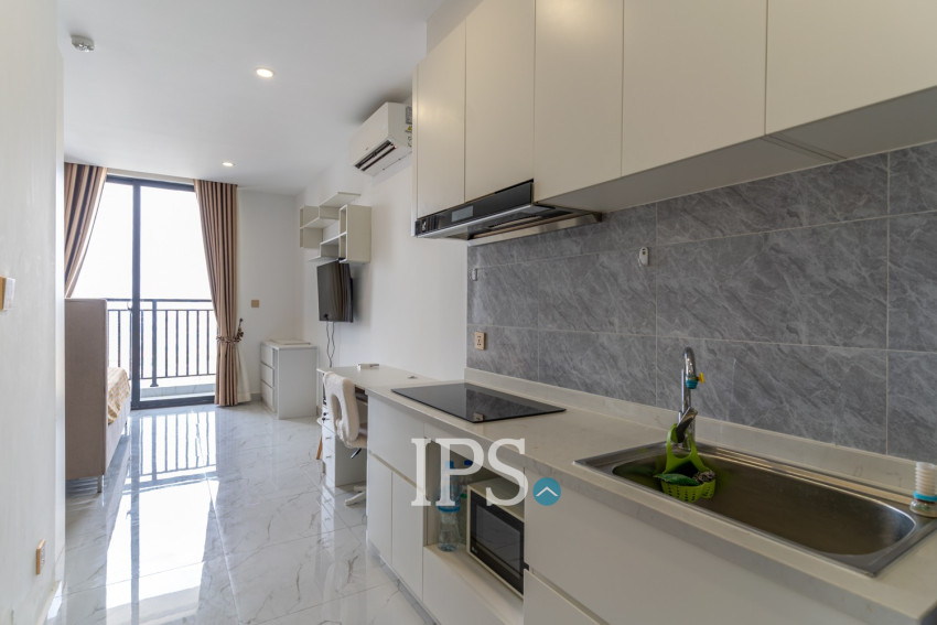 34 Sqm Studio Condo For Rent - Chroy Changvar, Phnom Penh