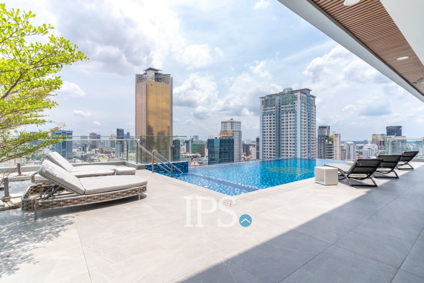 1 Bedroom Serviced Apartment  For Rent - BKK2, Phnom Penh
