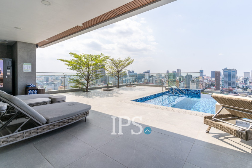 1 Bedroom Serviced Apartment  For Rent - BKK2, Phnom Penh