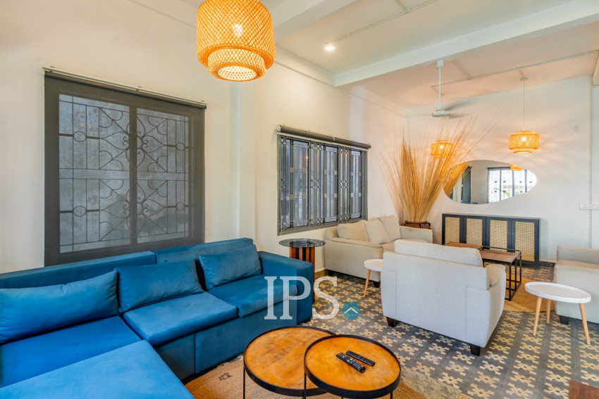 Renovated  Duplex 5 Bedroom Apartment For Rent - Phsar Thmei 3, Phnom Penh