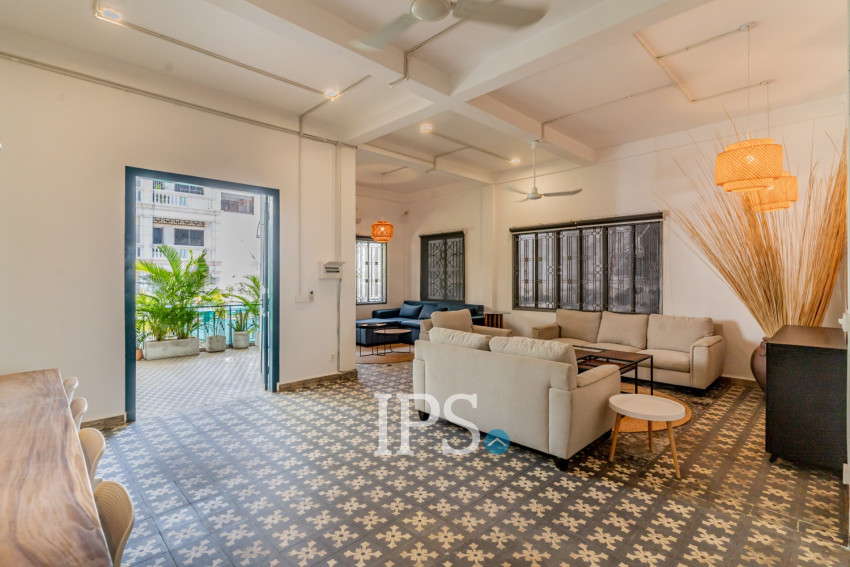 Renovated  Duplex 5 Bedroom Apartment For Rent - Phsar Thmei 3, Phnom Penh